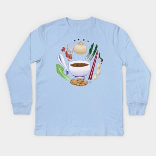 Dumpling Lover Kids Long Sleeve T-Shirt